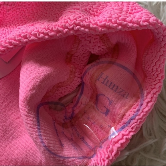 NWT Hunza G open back bikini set in bubblegum - Picture 4 of 4
